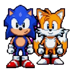 Classic Sonic & Classic Tails sprite