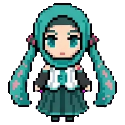 Arabic Miku sprite