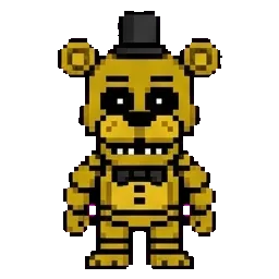 Withired golden Freddy sprite