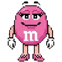 Pink M&m sprite
