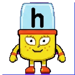 Alphablock H sprite