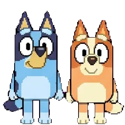 Bluey and bingo sprite