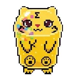 yellow kitty sprite