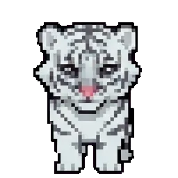 HAPPY WHITE TIGER sprite
