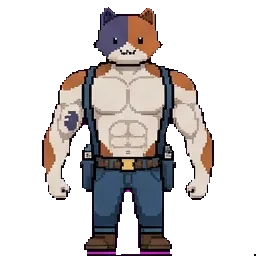 Meowscles sprite