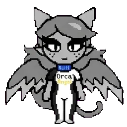 Dhiya Hoshino Light Gray Cat Wings sprite