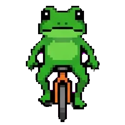 Unicycle Frog sprite