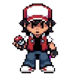 Glitchy red sprite
