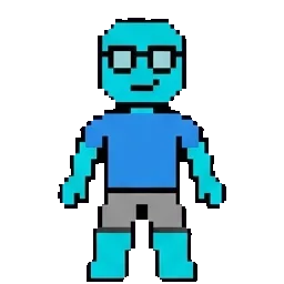 Cyan sprite