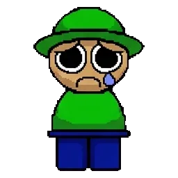 Hat Green Guy Annoying Sad sprite
