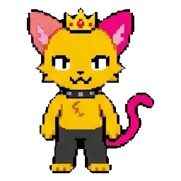 Mean Yellow Cat sprite