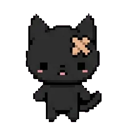 Black kitty sprite