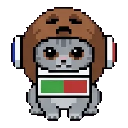 Coconut backpack bss cat sprite