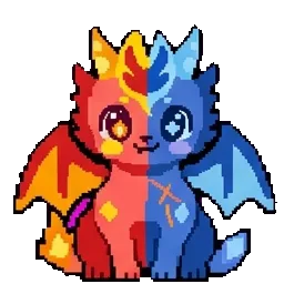 Red Blue Dragon sprite