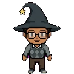 A wizard student sprite