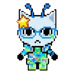 Blue Frutiger Alien sprite