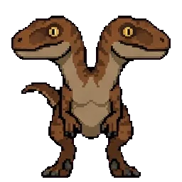 2 Headed Velociraptor sprite