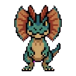 Dilophosaurus sprite