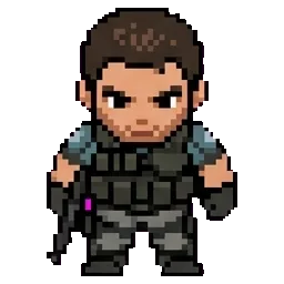 Chris Redfield sprite