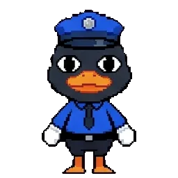 Officer Duck sprite