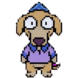 Alfey with cloths on sprite