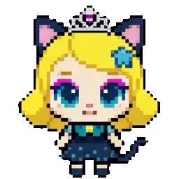 Kittyping Teenieping Princess Cat sprite