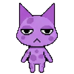 Purple cat sprite