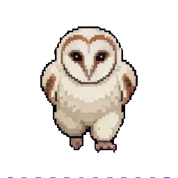 Baby barn owl sprite
