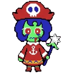 Zombie pirate cookie sprite