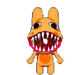 Evil orange bunny sprite