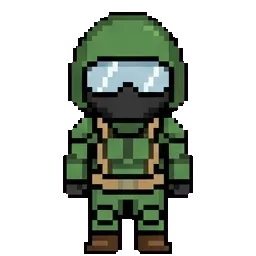 Military pilot sprite