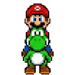 Mario On Yoshi sprite