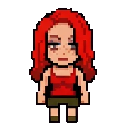 Seductive woman sprite