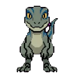 Blue The Velociraptor sprite