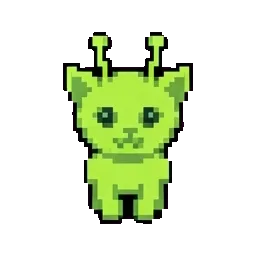 Alien cat sprite