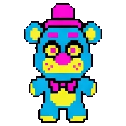 Black light Freddy sprite