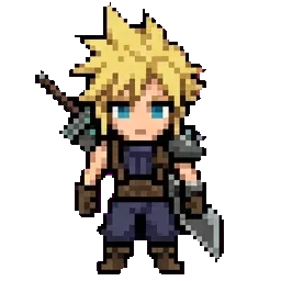 Cloud Strife sprite
