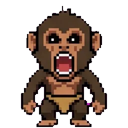 monkey Scream sprite