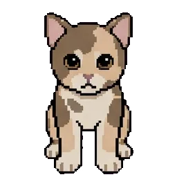 Beige And Gray Cat sprite