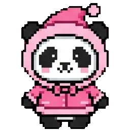 Pink panda sprite
