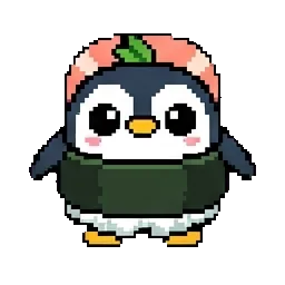 Sushi penguin sprite