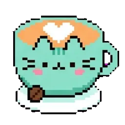 Coffee Pusheen sprite