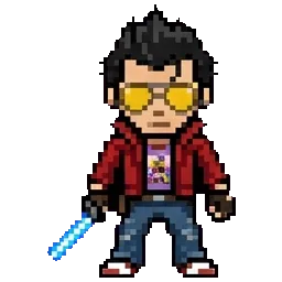 Travis Touchdown sprite