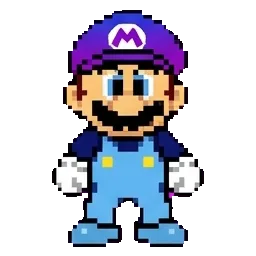 Blue Mario sprite