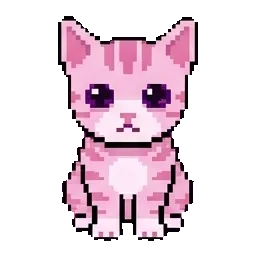 Cat pink sprite