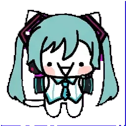 Silly cat Miku sprite
