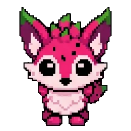 Dragon Fruit Fox sprite