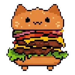 Burger Cat sprite