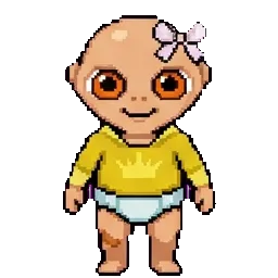 Baby in yellow sprite