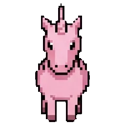 The pink unicorn sprite